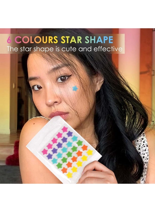 JOLVKA Star Pimple Patch - Multiple Colour Hydrocolloid Acne Pimple Patches (120 Patches) - Starface Blemish Patches-Vegan And Cruelty-Free Skincare - Image 4